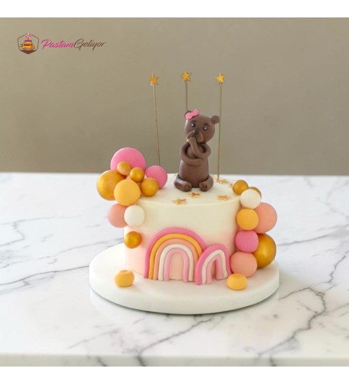 Ayıcıklı Renkli Toplu Pasta